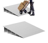 Peviasot Rampe en Aluminium 86,4 x 70 x 12,7 cm, Rampe modulaire avec Surface antidérapante, Ajustement réglable et Force de Support de 360 kg