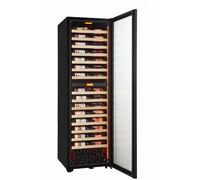 Pevino MS Noble 152 bouteilles - Étagères en métal avec façade en bois - 2 zone - Noir