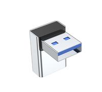 PEVive Adaptateur USB mâle vers femelle à angle droit 90 degrés USB 3.0 mâle vers femelle