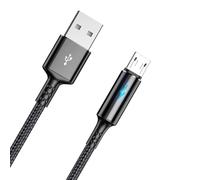 PEVive Câble USB de 24 cm, noir, transfert de données 480 Mbps, charge 2 A, compatible avec smartphone, tablette, casque