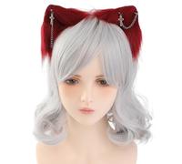 PEVive FauxFurs C0sp1ay Serre-tête avec oreilles pour jeux de rôle pour femme