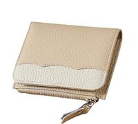 PEVive Petit portefeuille élégant pour femme avec blocage portable et porte-monnaie en polyuréthane pour femme, jaune