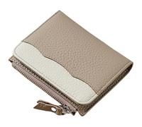PEVive Petit portefeuille élégant pour femme avec blocage portable et porte-monnaie en polyuréthane pour femme, kaki