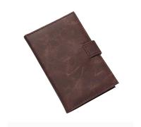 PEVive Porte-cartes portable en polyuréthane pour homme et femme, marron, As detailed discription