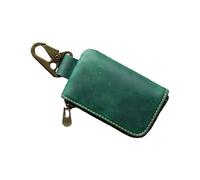 PEVive Portefeuille à fermeture éclair tendance multifonction pour clés et cartes, vert foncé