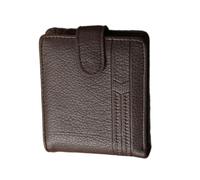 PEVive Portefeuille tendance en polyuréthane pour homme avec plusieurs emplacements pour cartes et espèces, café