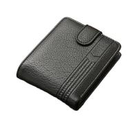 PEVive Portefeuille tendance en polyuréthane pour homme avec plusieurs emplacements pour cartes et espèces, noir