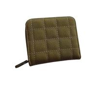 PEVive Portefeuille tendance texturé en relief délicat PU 1eather court porte-monnaie accessoire pour cartes et argent, vert