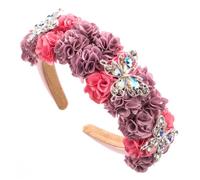 PEVive Serre-tête à fleurs colorées - Accessoire pour cheveux - Pour femme et fille