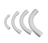 Pevlkawr 10pcs Tube Électrique Manchonné en PVC Coudes pour Tube Isolant 90 Degrés Connecteur Raccord de Tuyau Électrique Câble Canal Installation Murale pour Extérieur 16mm