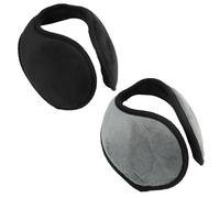 Pevlkawr 2 Paires de Cache-Oreilles Hiver - Protège-Oreilles en Fausse Fourrure Ultra Douce, Ajustables et Pliables - Pour Hommes et Femmes - Idéal pour Ski, Randonnée, VTT et Sports d'Extérieur