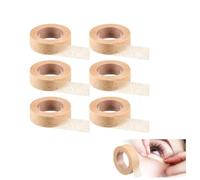 Pevlkawr 6 Rouleaux Ruban Micropore Adhésif Respirant Bandage Peau Fixation Sûre pour Pansements Blessures Sport Beige 0,5 Pouce x 10 Yards