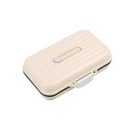 Pevlkawr Pilulier Portable Boite Medicaments avec 7 Compartiments 7 Jours Voyage avec Curseur De Rappel