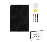 Pevlkawr Tableau Blanc A5 Effaçable à Sec 24x17 cm Mini Tableau Blanc Portable avec 3 Marqueurs et 1 Chiffon Double Face pour Bureau École Maison Organisation Idées