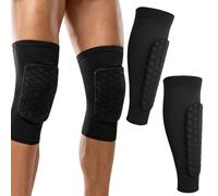 PEVRUAY Protège Tibia Foot Enfant, Protege Tibia Enfant, Ski Shin Guards, Antichoc Shin Defender Guards, Shin Pads Cover, pour garçons et Filles, soutien rembourré en mousse