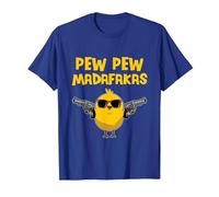 Pew Pew Madafakas Comic Poussin Cadeau drôle T-Shirt, Homme, Bleu Royal, S