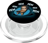 Pew Pew Manette de Jeu vidéo pour Paresseux Noir PopSockets PopGrip pour MagSafe
