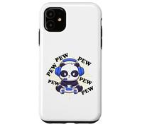 Pew Pew Pew Panda Gaming avec Un Casque Coque pour iPhone 11