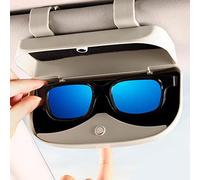 Pewell Étui Porte-Lunettes de Soleil pour Voiture - Organisateur de Rangement à Coque Rigide pour Lunettes Automobiles,Boîte de Rangement pour Lunettes, Accessoires de Voiture pour Voiture, SUV