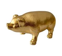 Pewery Statuette de Cochon doré, Figurine d'animal pour décoration de la Maison, Bureau, bibliothèque