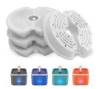 PewinGo Filtres de Fontaine a Eau Chat 4 Pieces, Original Le Remplacement Filtres de Distributeur Eau Chat, Répond aux Besoins de Remplacement de 2 à 4 Mois