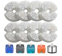 PewinGo Filtres de Fontaine a Eau Chat, Original Le Remplacement 8 PCS Filtres de Distributeur Eau Chat,Répond aux Besoins de Remplacement de 4 à 6 Mois