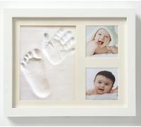 PewinGo Cadre Empreintes Bébé, Kit Empreinte Pieds et Mains Bebé pour Cadeau Nouveau Né Naissance, Personnalisé Kit d'impression de Cadre Photo pour Bébe