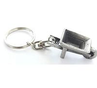 Pewter Keychains Porte-clés Brouette en étain avec Pochette Cadeau