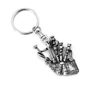 Pewter Keychains Porte-clés Cornemuse Écossaise Écosse en étain avec Pochette Cadeau