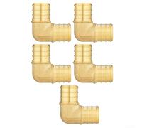 PEX Coude à 90 degrés en laiton de qualité supérieure pour un changement de direction efficace dans les lignes de plomberie, prend en charge un assemblage rapide sans soudure (1,9 cm PEX-B)