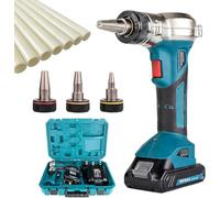 PEX Extenseur de tuyau électrique rechargeable avec têtes rotatives pour systèmes de plomberie et chauffage au sol