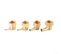 PEX Fittings, 20 Stück 1/2 NPT x4 mm Messing Winkel Innengewinde, geeignet für widerstandsfähige Warm und Kaltwasserleitungen(12-inch×8mm)