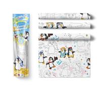 PEXI Nappes à peindre 3en1 - Happy Penguins (Funny Penquins)
