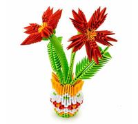 Invento Kit Origami 3D 501829 Fleur en pot – 554 pièces, 17×15×25 cm, dès 8 ans