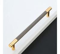 Pexintek Lot de 2 Poignées de Placard Modernes Dorées Espacement des Trous de 192 mm Poignées de Porte de Cuisine Poignées Vintage Pour Armoires de Cuisine, Commode, Armoire (Gris Doré)