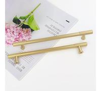 Pexintek Lot de 6 poignées de meuble modernes - Espacement des trous : 192 mm - Poignées de meuble vintage - Avec vis - Pour armoires de cuisine, commode, garde-robe - Doré