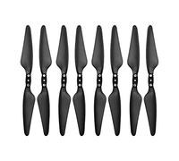 Pexorin 1/2/4 paires de clés à vis base d'hélice dégagement rapide, accessoires lames d'hélices pliables, for drone RC HUBSAN, Zino H117S Remplacement de l'hélice du drone(Black 4 pairs)