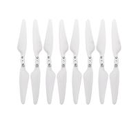 Pexorin 1/2/4 paires de clés à vis base d'hélice dégagement rapide, accessoires lames d'hélices pliables, for drone RC HUBSAN, Zino H117S Remplacement de l'hélice du drone(White 4 pairs)