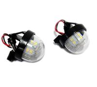 Pexorin 2X LED Éclairage de Plaque d'immatriculation Blanc Canbus, for 1998-06 Grand Vitara Alto Wagon R+ 2015+ Vitara LY 2004+ Jimny, for Swift, RS Éclairage de Plaque d'immatriculation