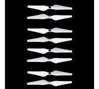 Pexorin 8pcs 9450 Hélices à dégagement rapide Pièces de rechange Hélices d'aile de lame durables 3A 3P 3S, for Phantom, 2 Upair, for Phantom, 3 Hélice de drone(White)