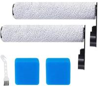 Pexorin Accessoires for aspirateur, kit d'accessoires de rechange for rouleau-brosse et éponge, 2 rouleaux-brosse, 2 éponges et 1 brosse de nettoyage Filtre pour aspirateur