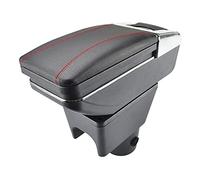 Pexorin Accoudoir Accoudoir Boîte de Rangement Rotative Décoration Style de Voiture, for Renault, for Dacia, Duster I 2010-2015 Accoudoir de voiture(Red thread)