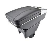 Pexorin Accoudoir Accoudoir Boîte de Rangement Rotative Décoration Style de Voiture, for Renault, for Dacia, Duster I 2010-2015 Accoudoir de voiture(Black thread)