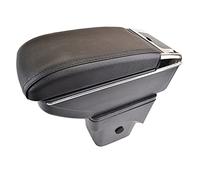 Pexorin Accoudoir Console Centrale Boîte de Rangement Plateau Cuir Noir, for Ford, for Focus, 2 MK2 2005-2011 Accoudoir de voiture