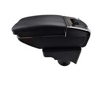 Pexorin Accoudoir de voiture console centrale boîte rangement porte-gobelet accoudoir décoration rotatif, for VW, for Golf Mk5 2003-2009 2008 lapin Accoudoir de voiture(Black Thread)