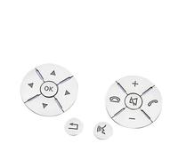 Pexorin Autocollant de bouton, for Mercedes, for Benz, for classe E 2010 2011 2012 2013 autocollant volant voiture commutateur cadre décoratif réparation couverture Kit de boutons de volant