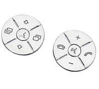 Pexorin Autocollant de bouton, for Mercedes, for Benz, for classe SLK 2009 2010 volant voiture interrupteur autocollant à paillettes cadre couverture décoratif Kit de boutons de volant