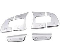 Pexorin Autocollant de bouton, for VW, for Golf, 2014 2015 2016 2017 2018 2019, volant voiture, autocollant à paillettes, couverture cadre décoratif Kit de boutons de volant(BLACK A)