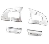 Pexorin Autocollant de bouton, for VW, for Golf, 2014 2015 2016 2017 2018 2019, volant voiture, autocollant à paillettes, couverture cadre décoratif Kit de boutons de volant(BLACK C)