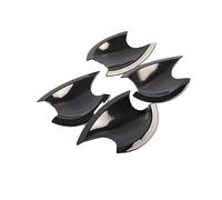 Pexorin Autocollants de garniture de poignée de porte de voiture chromés noirs brillants, for Hyundai, for Elantra, accessoires de style 2012-2016 couvre-poignée de porte de voiture(BLACK Black Bowl)